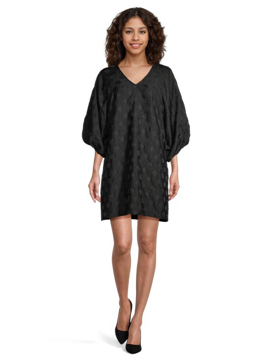 Object - ObjZammi 3/4 V-neck -lyhyt mekko - BLACK | Stockmann - photo 2