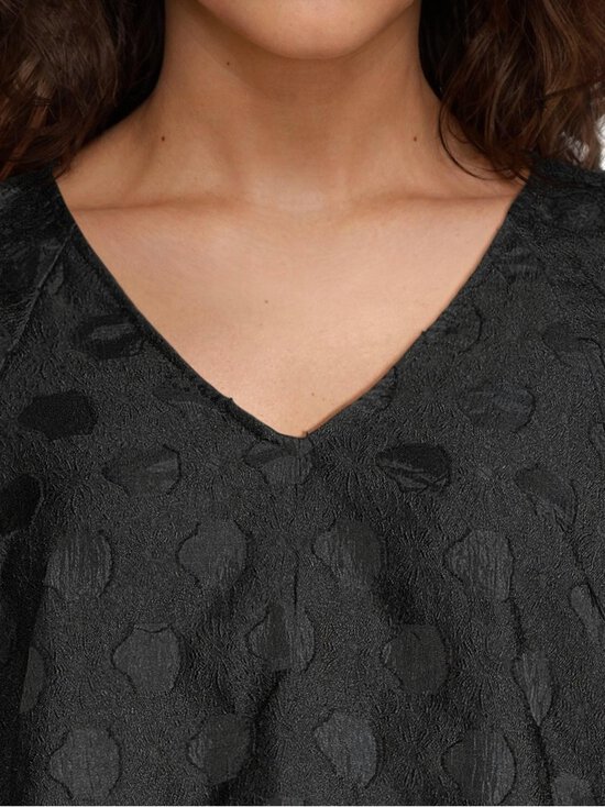 Object - ObjZammi 3/4 V-neck -lyhyt mekko - BLACK | Stockmann - photo 4
