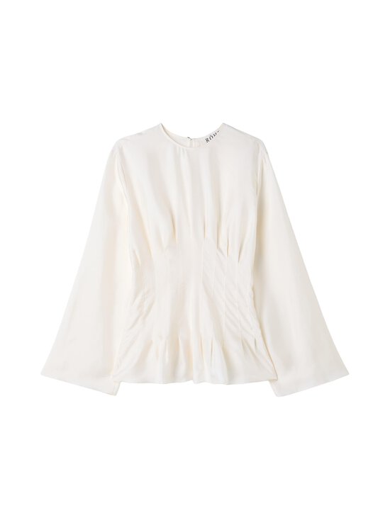 Róhe - Sculptural waisted -silkkipusero - 101_291 CREAM | Stockmann - photo 1