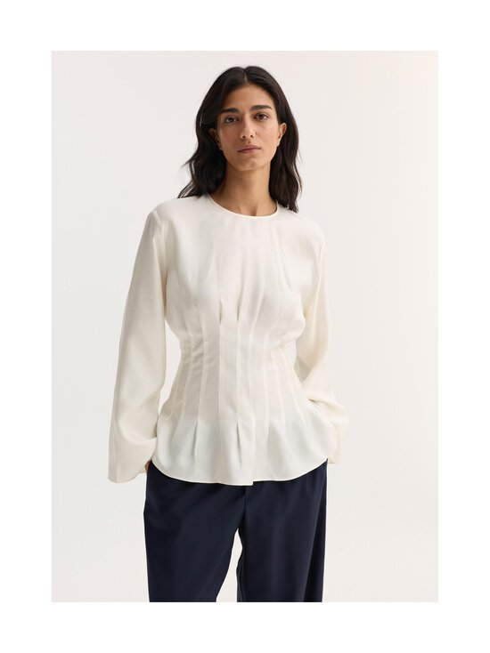Róhe - Sculptural waisted -silkkipusero - 101_291 CREAM | Stockmann - photo 2