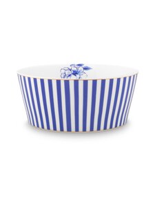 PIP Studio - Royal Stripes -posliinikulho 15 cm - BLUE / WHITE | Stockmann