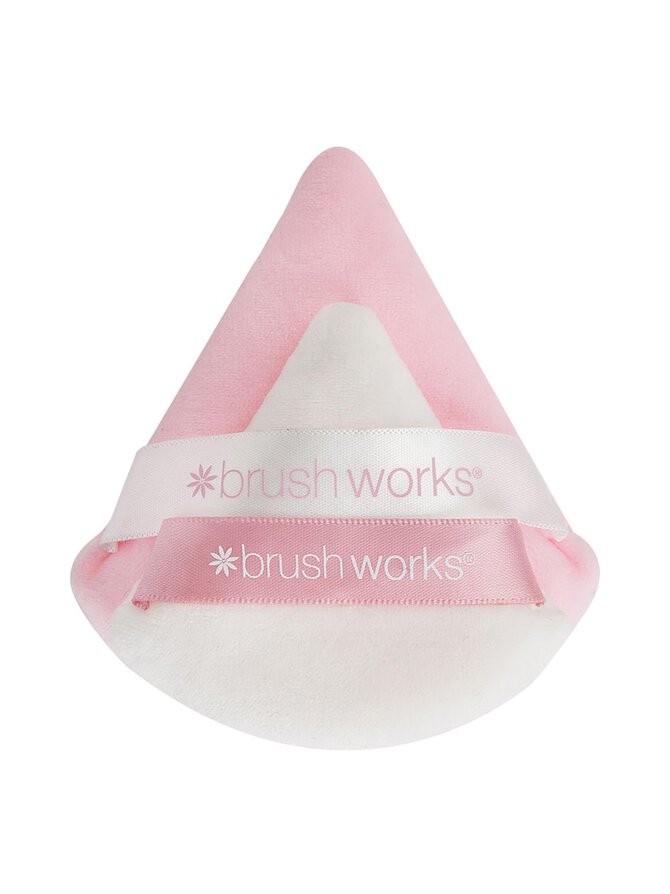 Brushworks - Brushworks Triangular Powder Puff Duo -puuterivippa