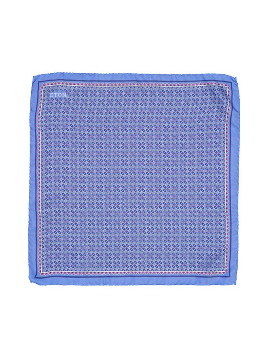 Eton - Micro Print -silkkitaskuliina - 24 MID BLUE | Stockmann - photo 1
