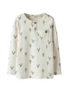 Lil' Atelier - NmmLayo Sio Slim -trikoopaita - COCONUT MILK AOP:DONKY | Stockmann