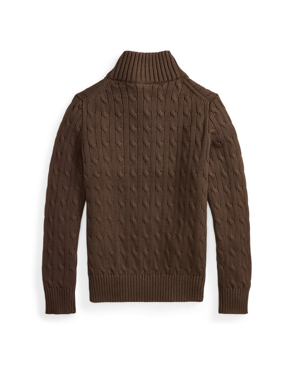 Polo Ralph Lauren - Cable Half Zip džemperis ar pīņu rakstu - 501 NUTMEG BROWN/C8985 | Stockmann - photo 2