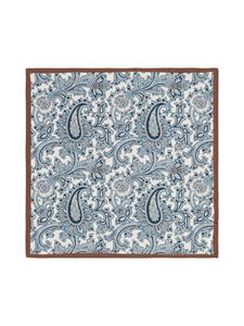 Stockholm Kravatt - Paisley-silkkitaskuliina - 3 BROWN | Stockmann