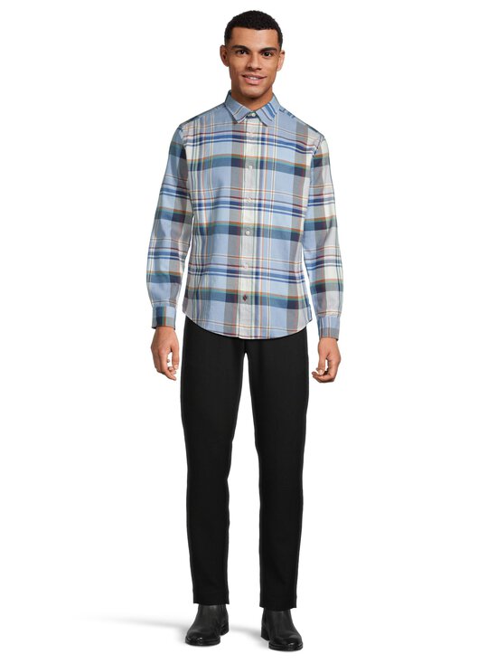 Olymp - Regular fit -ruudullinen flanellikauluspaita - 15 BLAU | Stockmann - photo 2