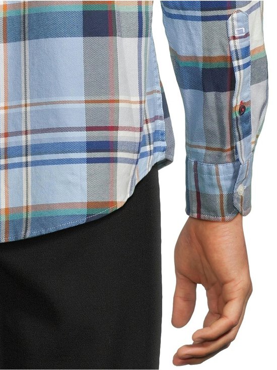 Olymp - Regular fit -ruudullinen flanellikauluspaita - 15 BLAU | Stockmann - photo 5