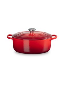 Le Creuset - Malmpott Signature Oval Casserole 29 cm - CERISE Le Creuset - Malmpott Signature Oval Casserole 29 cm - CERISE | Stockmann