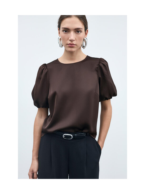 Vila - Viellette 2/4 Puff -satiinipaita - COFFEE BEAN | Stockmann - photo 6
