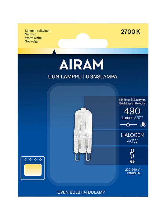 Airam - Halo 40W 490Lm G9 -uunilamppu - TRANSPARENT | Stockmann - photo 2