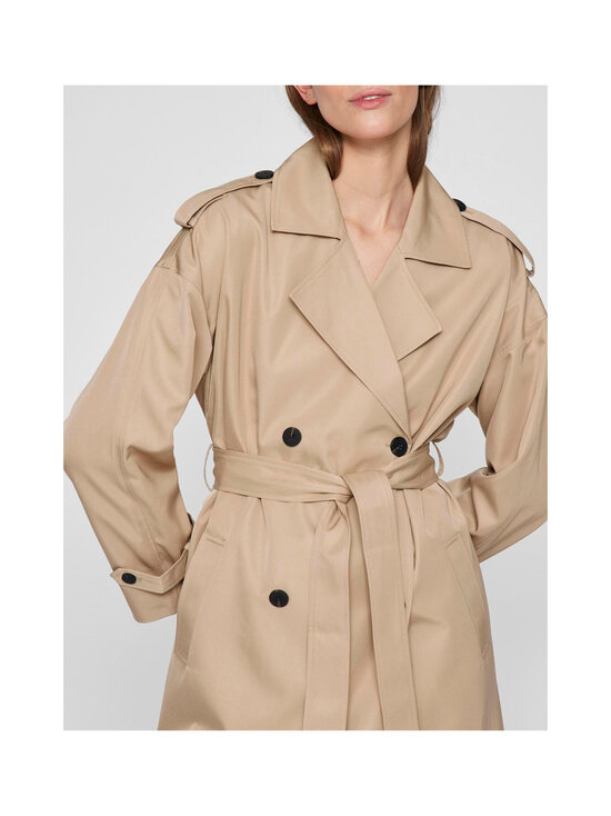 Vila - ViAddison- pitkä trenssitakki - SAVANNAH TAN | Stockmann - photo 7