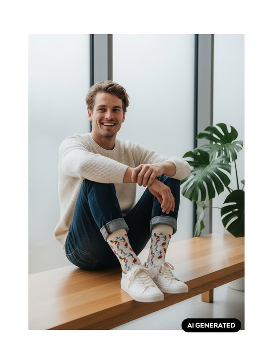 Happy Socks - Fishing Gear -sukat - 1000 WHITE | Stockmann - photo 2