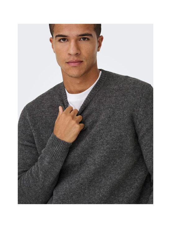 Only & Sons - OnsRay Regular -neule - DARK GREY MELANGE | Stockmann - photo 6