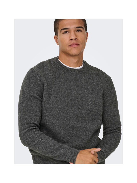 Only & Sons - OnsRay Regular -neule - DARK GREY MELANGE | Stockmann - photo 7
