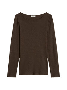 Marc O'Polo - Slub Yarn trikotāžas krekls - 0344 BURNT COFFEE | Stockmann