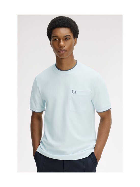 Fred Perry - Pocket Detail Pique t-paita - LIGHT ICE | Stockmann - photo 4