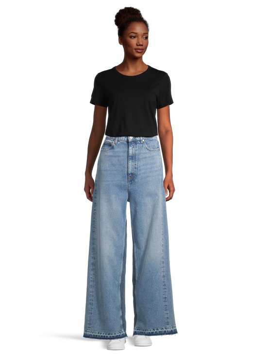 Stella McCartney - Two Tonal Fabric Paneled -leveälahkeiset farkut - 4545 TWO TONAL DENIM WASH | Stockmann - photo 3