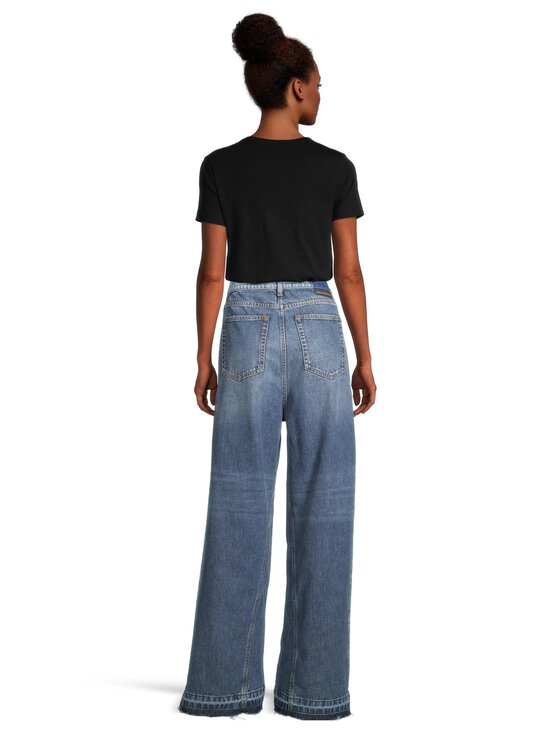 Stella McCartney - Two Tonal Fabric Paneled -leveälahkeiset farkut - 4545 TWO TONAL DENIM WASH | Stockmann - photo 4