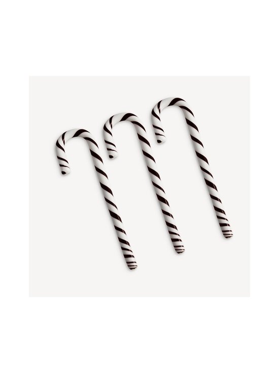 Kosta Boda - Polka Candy Cane Red -joulukuusenkoriste 3 kpl - WHITE/BLACK | Stockmann - photo 2