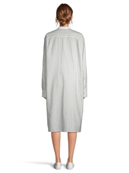 Stella McCartney - Stripe- silkki-puuvillamekko - 9215 CREAM/LIGHT BLUE | Stockmann - photo 3