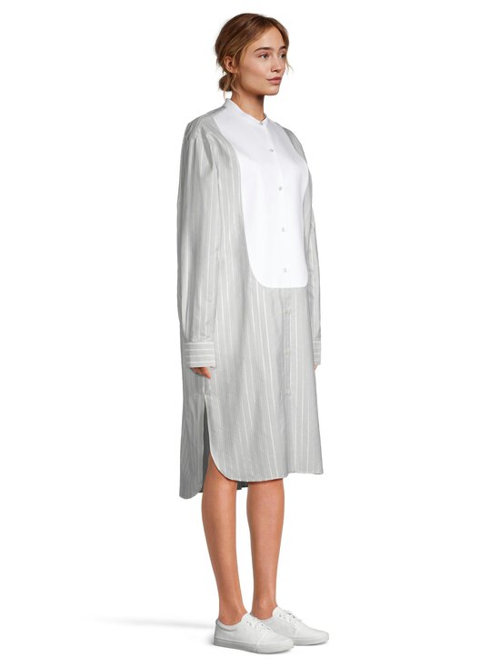 Stella McCartney - Stripe- silkki-puuvillamekko - 9215 CREAM/LIGHT BLUE | Stockmann - photo 4