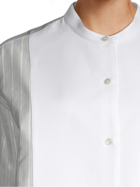 Stella McCartney - Stripe- silkki-puuvillamekko - 9215 CREAM/LIGHT BLUE | Stockmann - photo 5