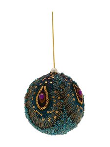 Villa Stockmann - Sequins & Beads eglīšu rotājums 8,9 cm - GREEN Villa Stockmann - Sequins & Beads eglīšu rotājums 8,9 cm - GREEN | Stockmann