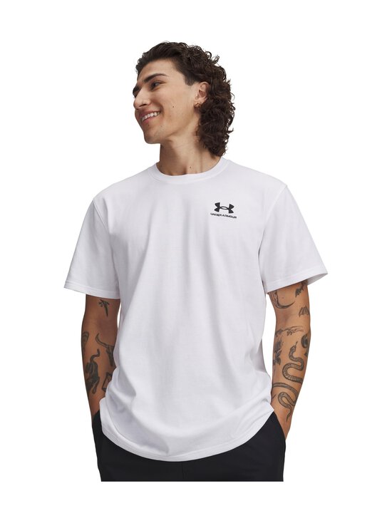 Under Armour - M Logo Embroidered Heavyweight t-paita - 100 WHITE | Stockmann - photo 3