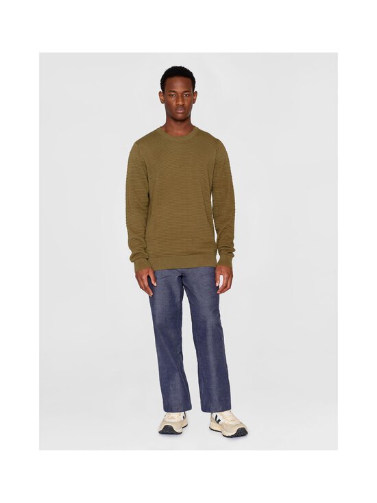 Knowledge Cotton Apparel - Regular Bubble -neulepaita - 1068 BURNED OLIVE | Stockmann - photo 5