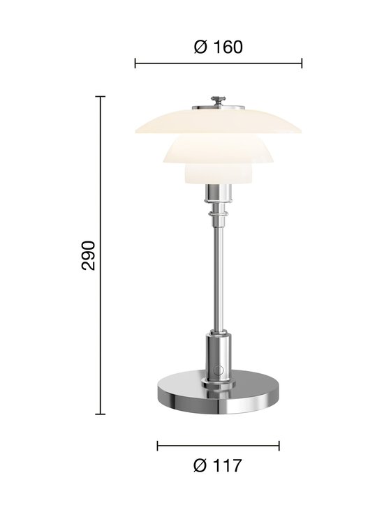Louis Poulsen - PH 1/1 Portable Chrome -kannettava valaisin - CHROME | Stockmann - photo 3