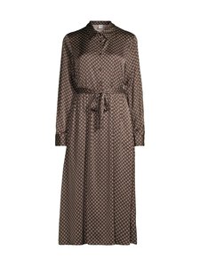 NOOM - Elaina-satiinipaitamekko - BROWN PRINT COMBO | Stockmann
