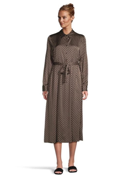 NOOM - Elaina-satiinipaitamekko - BROWN PRINT COMBO | Stockmann - photo 2