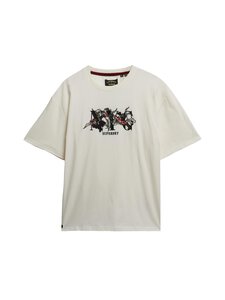 Superdry - Night Garden Oversized t-paita - 8ML DESERT BONE OFF WHITE | Stockmann