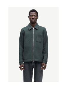 Samsoe Samsoe - Hannes Full Zip -takki - CLR002395 DARK EVERGREEN | Stockmann
