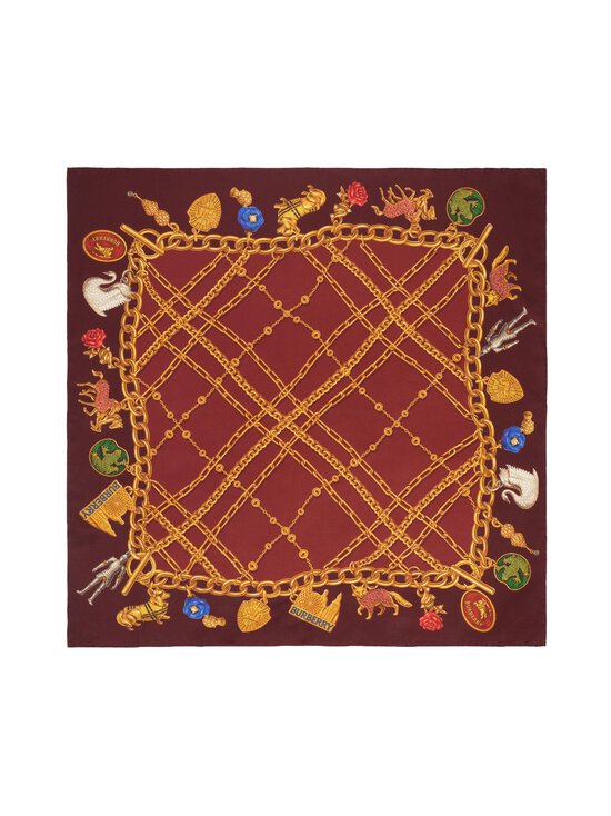 Burberry - Check Charm -silkkihuivi - C5334 AUBURN BROWN | Stockmann - photo 1