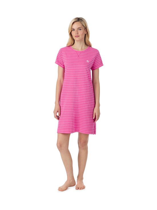 Lauren Ralph Lauren - Crew Neck Sleeptee -yöpaita - 674 PINK STP | Stockmann - photo 1