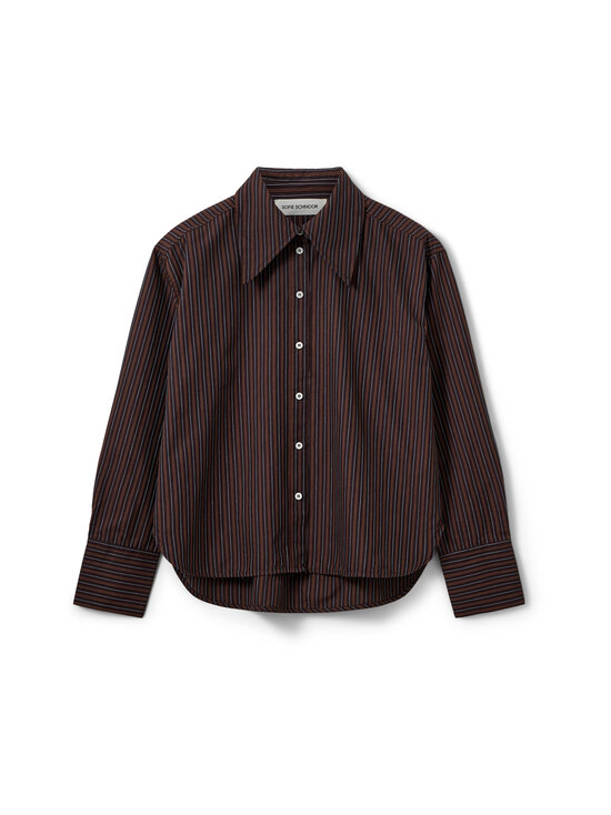 Sofie Schnoor - Pluus MashaSW Striped Oversize - 7171 DARK PLUM | Stockmann - photo 1