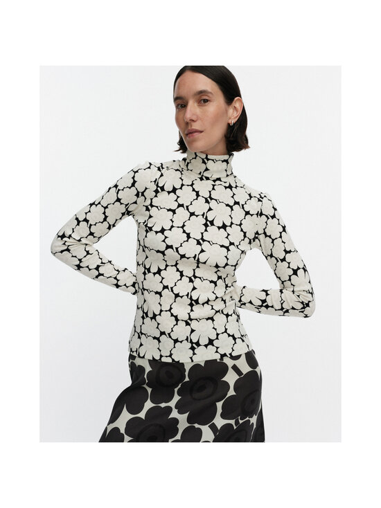 Marimekko - Emali Unikko trikotāžas tops - 191 WHITE BLACK LIGHT GREY | Stockmann - photo 5