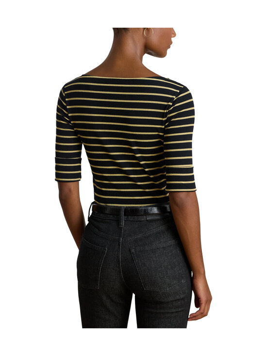 Lauren Ralph Lauren - Judy Mid Sleeve trikotāžas krekls - BLACK/GOLD METALLIC | Stockmann - photo 3