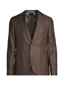 SAND Copenhagen - Prince Modern fit lina žakete - 280 DARK BROWN | Stockmann