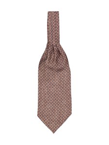 Stockholm Kravatt - Ascot Small Print Silk -solmiohuivi - 3 BROWN | Stockmann