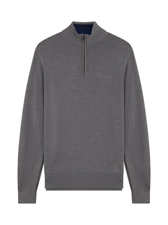 Ted Baker London - Clouden Merino Half Zip -paita - MID-GREY | Stockmann - photo 1