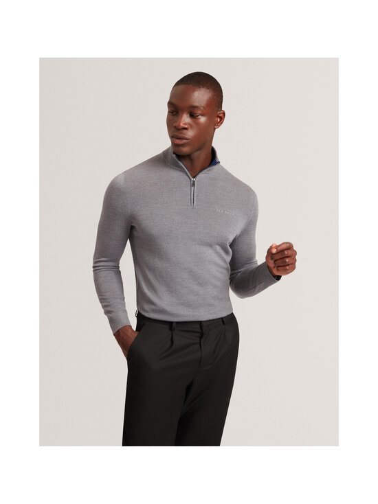 Ted Baker London - Clouden Merino Half Zip -paita - MID-GREY | Stockmann - photo 2