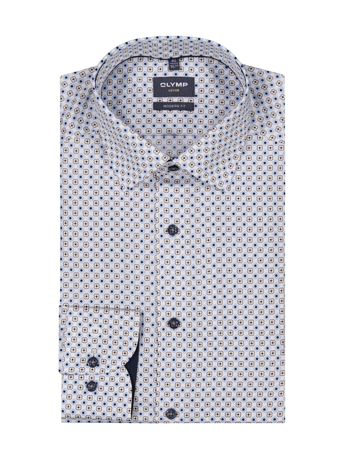 Modern Fit Allover Print -kauluspaita