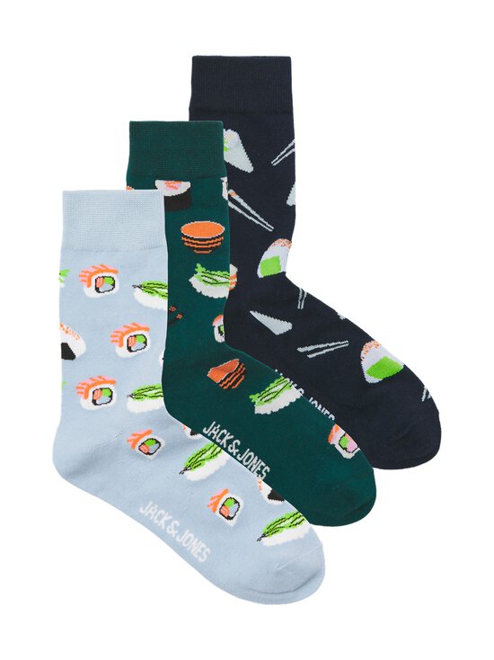 Jack & Jones - JacRice Food -sukat 3-pack - ATLANTIC DEEP PACK:CELESTIAL BLUE - NAVY BLAZER | Stockmann - photo 1