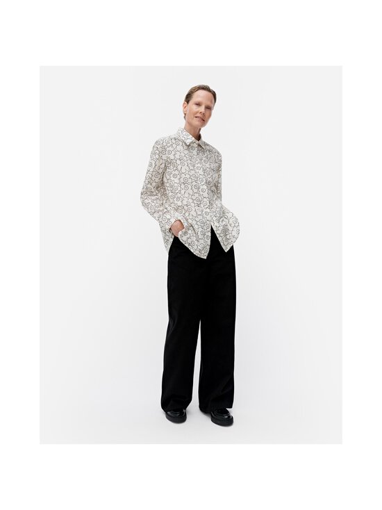 Marimekko - Tilla Piirto Unikko -paitapusero - 119 WHITE, BLACK - photo 2 Marimekko - Tilla Piirto Unikko -paitapusero - 119 WHITE, BLACK | Stockmann - photo 2