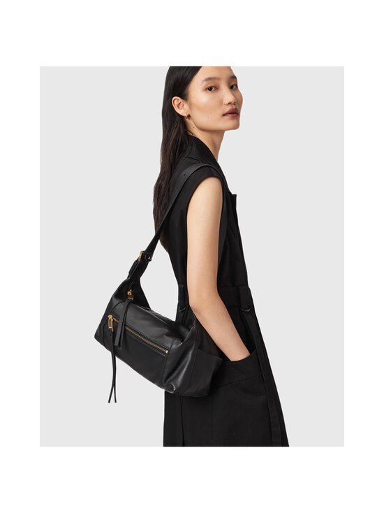 Allsaints - Vega Shoulder -nahkalaukku - BLACK | Stockmann - photo 6