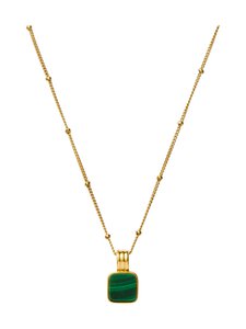 MISSOMA - Lucy Williams Square Malachite kaklarota - GOLD | Stockmann
