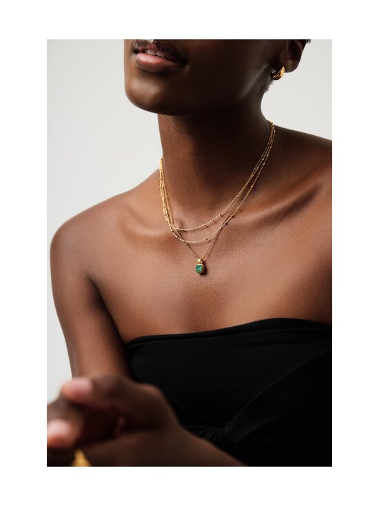 MISSOMA - Kaelaehe Lucy Williams Square Malachite - GOLD | Stockmann - photo 4